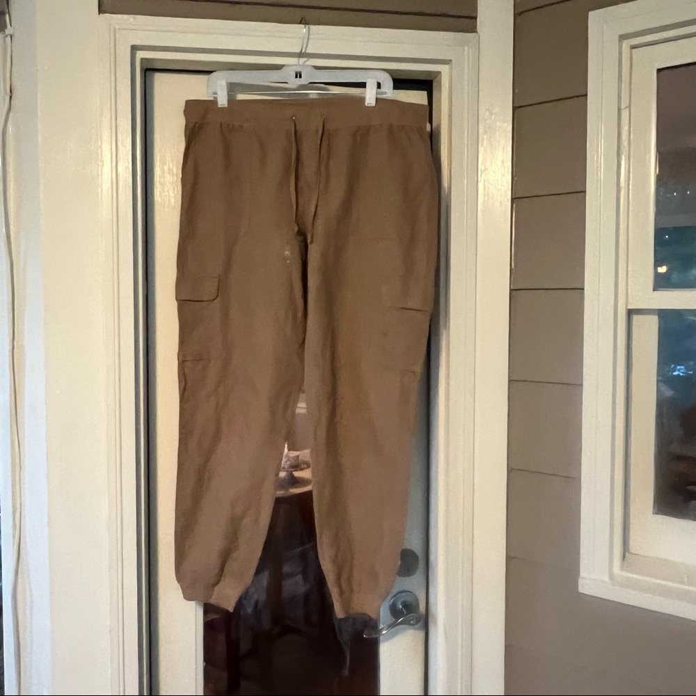linen jogger pants
